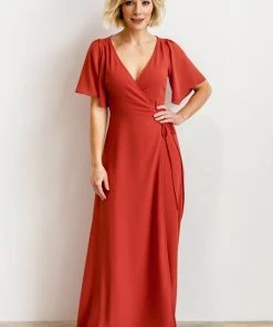 BB Custom Ivy Wrap Maxi Dress | Clay 29 BB Custom Ivy Wrap Maxi Dress | Clay