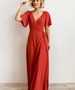 BB Custom Ivy Wrap Maxi Dress | Clay 21 BB Custom Ivy Wrap Maxi Dress | Clay