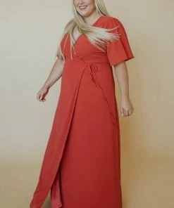 BB Custom Ivy Wrap Maxi Dress | Clay 24 BB Custom Ivy Wrap Maxi Dress | Clay