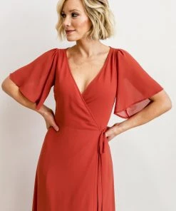 BB Custom Ivy Wrap Maxi Dress | Clay 23 BB Custom Ivy Wrap Maxi Dress | Clay