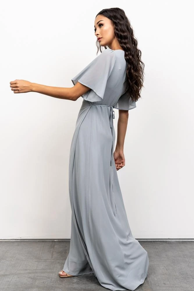 BB Custom Ivy Wrap Maxi Dress | Light Blue 8 BB Custom Ivy Wrap Maxi Dress | Light Blue