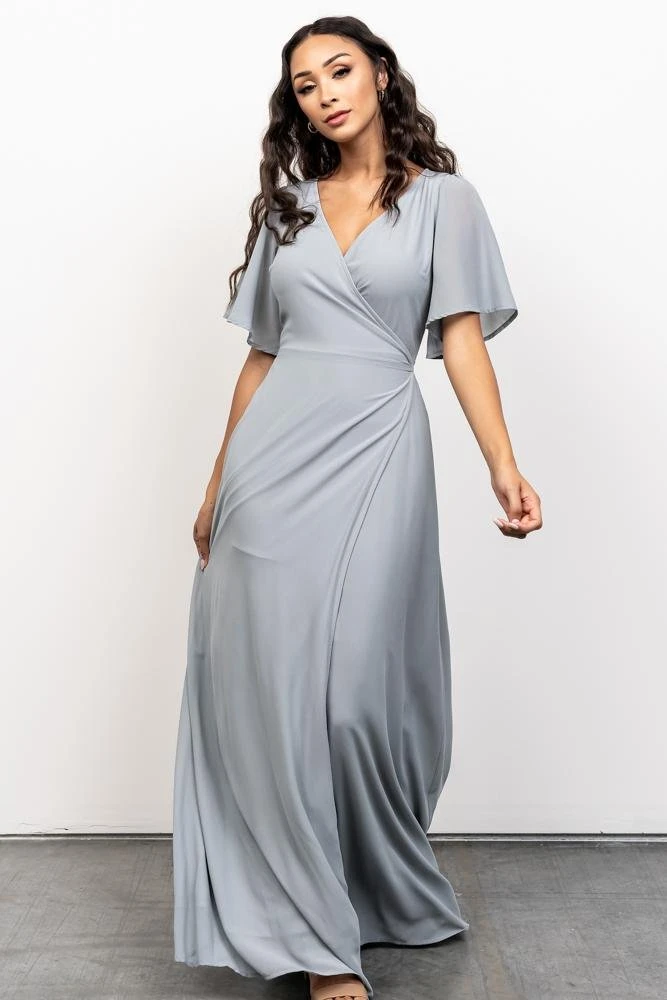 BB Custom Ivy Wrap Maxi Dress | Light Blue 1 BB Custom Ivy Wrap Maxi Dress | Light Blue