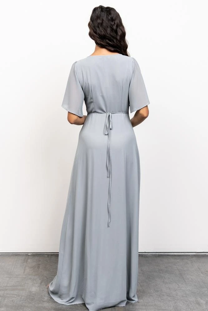 BB Custom Ivy Wrap Maxi Dress | Light Blue 10 BB Custom Ivy Wrap Maxi Dress | Light Blue