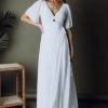 BB Custom Ivy Wrap Maxi Dress | Off White
