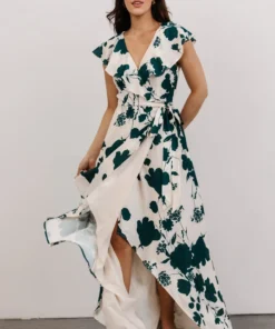 Soi Dresses Jacqueline Wrap Maxi Dress | Green Floral 6 Soi Dresses Jacqueline Wrap Maxi Dress | Green Floral