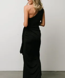 DD Dresses Jaden One Shoulder Maxi Dress | Black