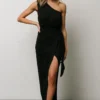 DD Dresses Jaden One Shoulder Maxi Dress | Black