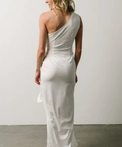 DD Jaden One Shoulder Maxi Dress | Off White 11 DD Jaden One Shoulder Maxi Dress | Off White