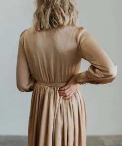 BB Custom Dresses Jenna Maxi Dress | Gold