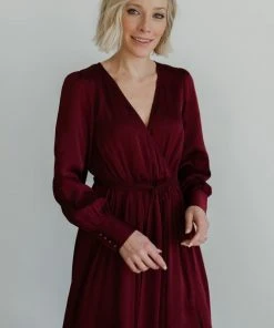 BB Custom Jenna Maxi Dress | Merlot Dresses