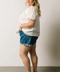 HAY Boho Jennica Square Neck Top | Ivory