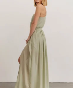 DD Dresses Jessica One Shoulder Maxi Dress | Sage