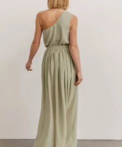 DD Dresses Jessica One Shoulder Maxi Dress | Sage