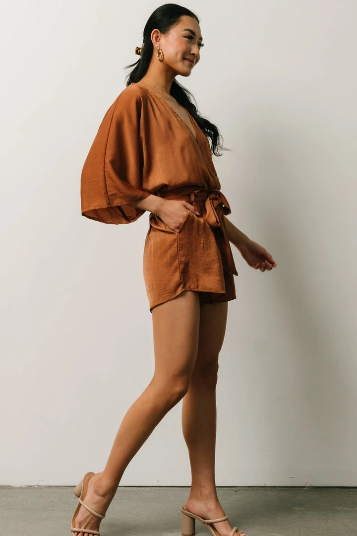 DD Boho Joan Romper | Camel DD Boho Joan Romper | Camel