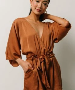 DD Boho Joan Romper | Camel