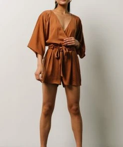 DD Boho Joan Romper | Camel