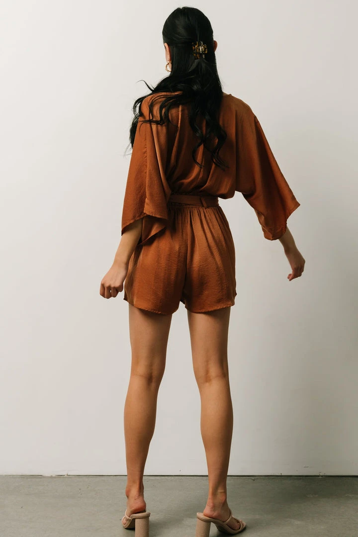 DD Boho Joan Romper | Camel DD Boho Joan Romper | Camel