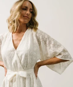 FT Joss Lace Romper | Off White 6 FT Joss Lace Romper | Off White