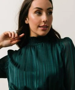 DF Dresses Joyce High Neck Mini Dress | Lagoon