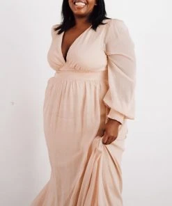 RR Juliette Shimmer Maxi Dress | Champagne