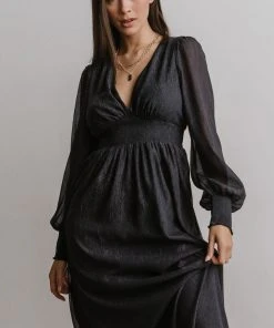 RR Dresses Juliette Shimmer Maxi Dress | Midnight