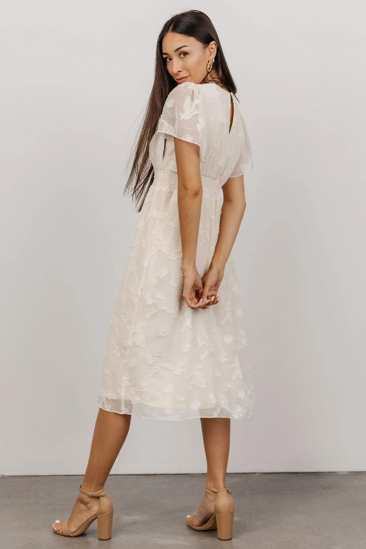 RR June Smocked Midi Dress | Vintage Cream 2 RR June Smocked Midi Dress | Vintage Cream