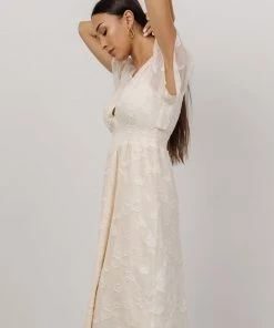 RR June Smocked Midi Dress | Vintage Cream 9 RR June Smocked Midi Dress | Vintage Cream