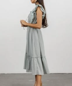 IL Dresses Kaitlyn Pintuck Dress | Light Sage