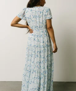 Maxi Dresses Karina Tiered Maxi Dress | Blue Paisley 6 Maxi Dresses Karina Tiered Maxi Dress | Blue Paisley