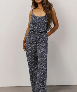 GIL Karissa Jumpsuit | Navy + Multi Floral
