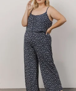 GIL Karissa Jumpsuit | Navy + Multi Floral