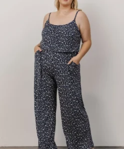GIL Karissa Jumpsuit | Navy + Multi Floral