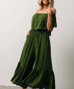DD Karma Wide Leg Jumpsuit | Green