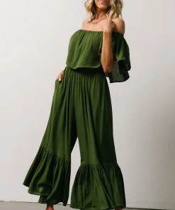DD Karma Wide Leg Jumpsuit | Green