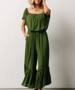 DD Karma Wide Leg Jumpsuit | Green