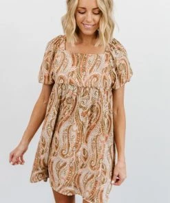 HAY Kate Print Mini Dress | Salmon Dresses