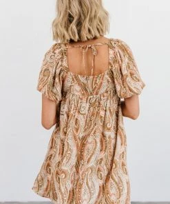 HAY Kate Print Mini Dress | Salmon Dresses