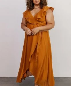 BB Custom Katya Ruffle Maxi Dress | Amber Dresses