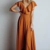BB Custom Katya Ruffle Maxi Dress | Amber Dresses