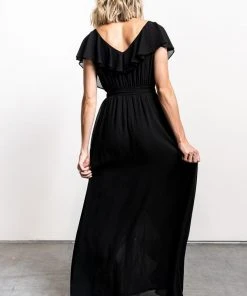 BB Custom Katya Ruffle Maxi Dress | Black 12 BB Custom Katya Ruffle Maxi Dress | Black