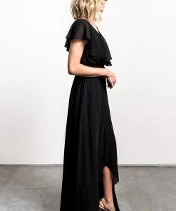 BB Custom Katya Ruffle Maxi Dress | Black 11 BB Custom Katya Ruffle Maxi Dress | Black