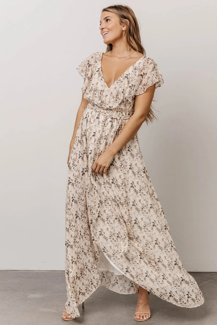 BB Custom Katya Ruffle Maxi Dress | Garden Print 3 BB Custom Katya Ruffle Maxi Dress | Garden Print