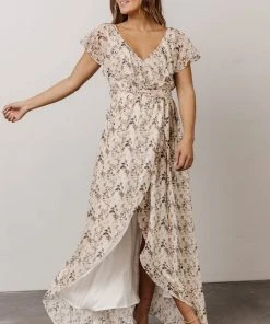 BB Custom Katya Ruffle Maxi Dress | Garden Print