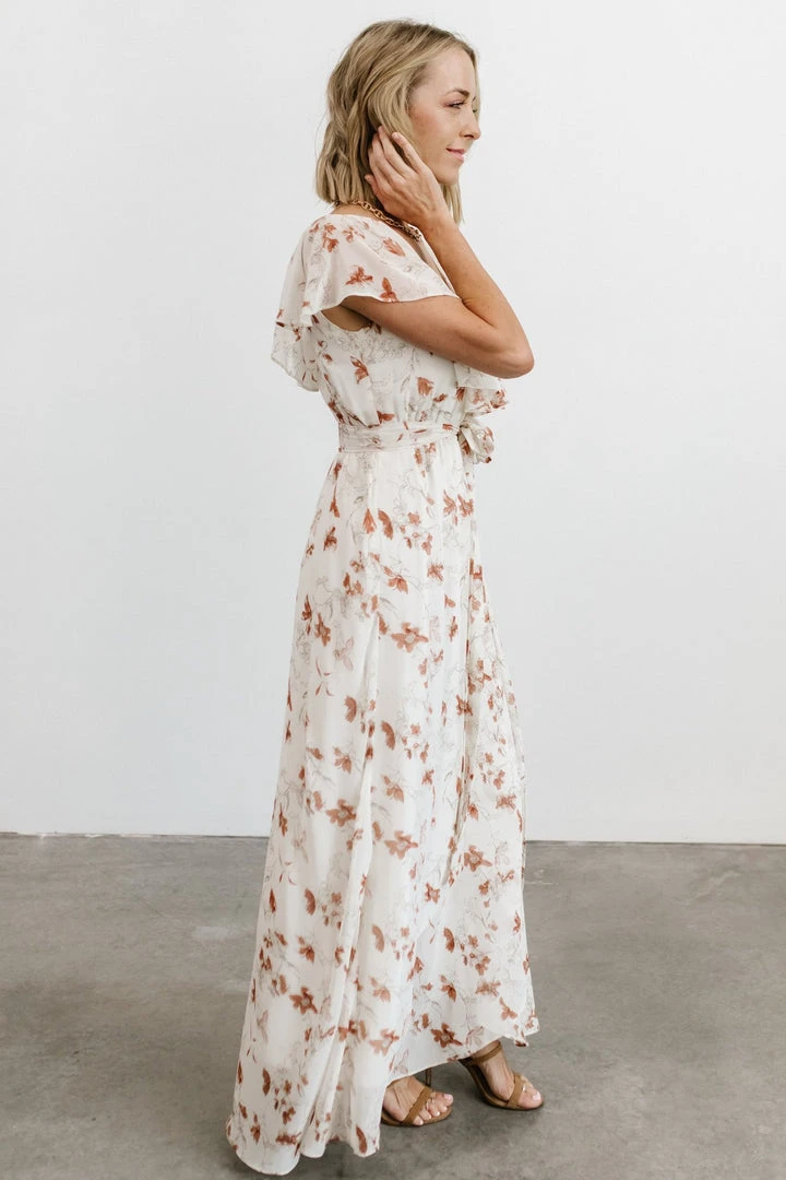 BB Custom Katya Ruffle Maxi Dress | Rust Print 11 BB Custom Katya Ruffle Maxi Dress | Rust Print