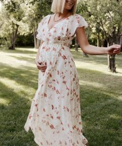 BB Custom Katya Ruffle Maxi Dress | Rust Print 16 BB Custom Katya Ruffle Maxi Dress | Rust Print