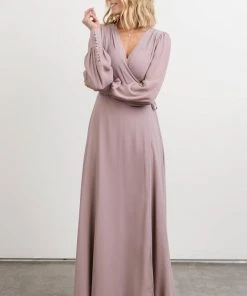 Soi Kelsey Wrap Dress | Dusty Lilac