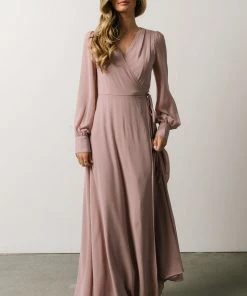 Soi Dresses Kelsey Wrap Dress | Dusty Rose