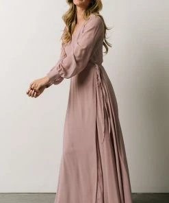 Soi Dresses Kelsey Wrap Dress | Dusty Rose