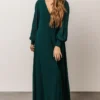 Soi Kelsey Wrap Dress | Emerald