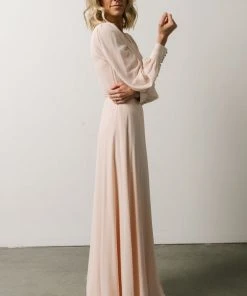 Soi Dresses Kelsey Wrap Dress | Light Peach